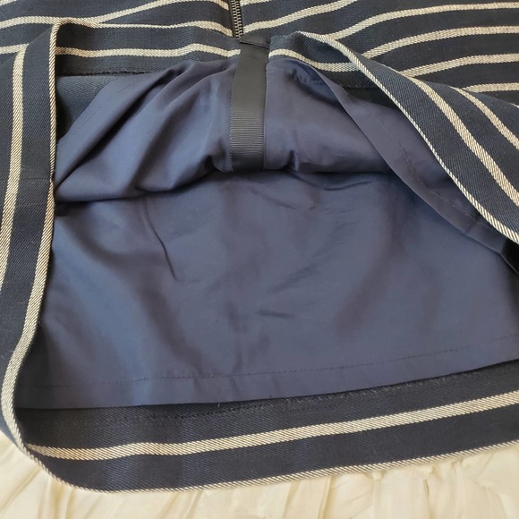 THE LIMITED | FRONT ZIP STRIPED CASUAL MINI SHORT SKIRT WOMEN'S SIZE 12P - Picture 9 of 15